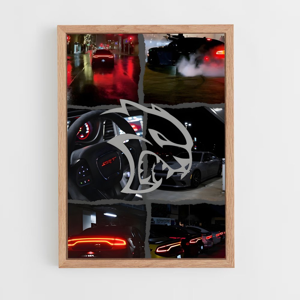 Poster Lightspeed Hellcat – affiche Dodge (vue 4)